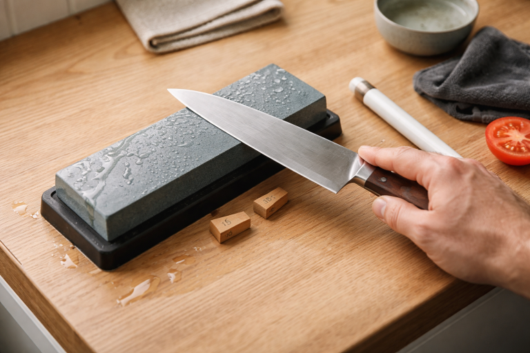 15 eller 20 grader? Sådan sliber du køkkenkniven skarp uden at blive vinkel-nervøs