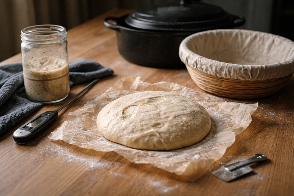 Fladt surdejsbrød? Følg sporene fra starter til ovn og få højden tilbage