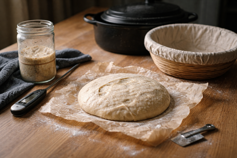 Fladt surdejsbrød? Følg sporene fra starter til ovn og få højden tilbage