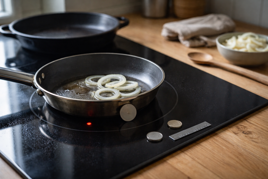Induktionskogepladen ignorerer din pande: min rolige fejlfinding fra magnet til bundkontakt