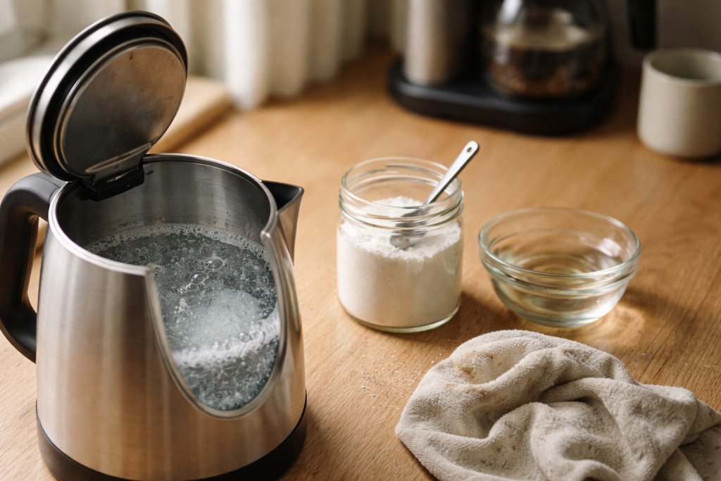 Kalk i kedlen? Sådan får du elkedel og kaffemaskine ren uden bismag