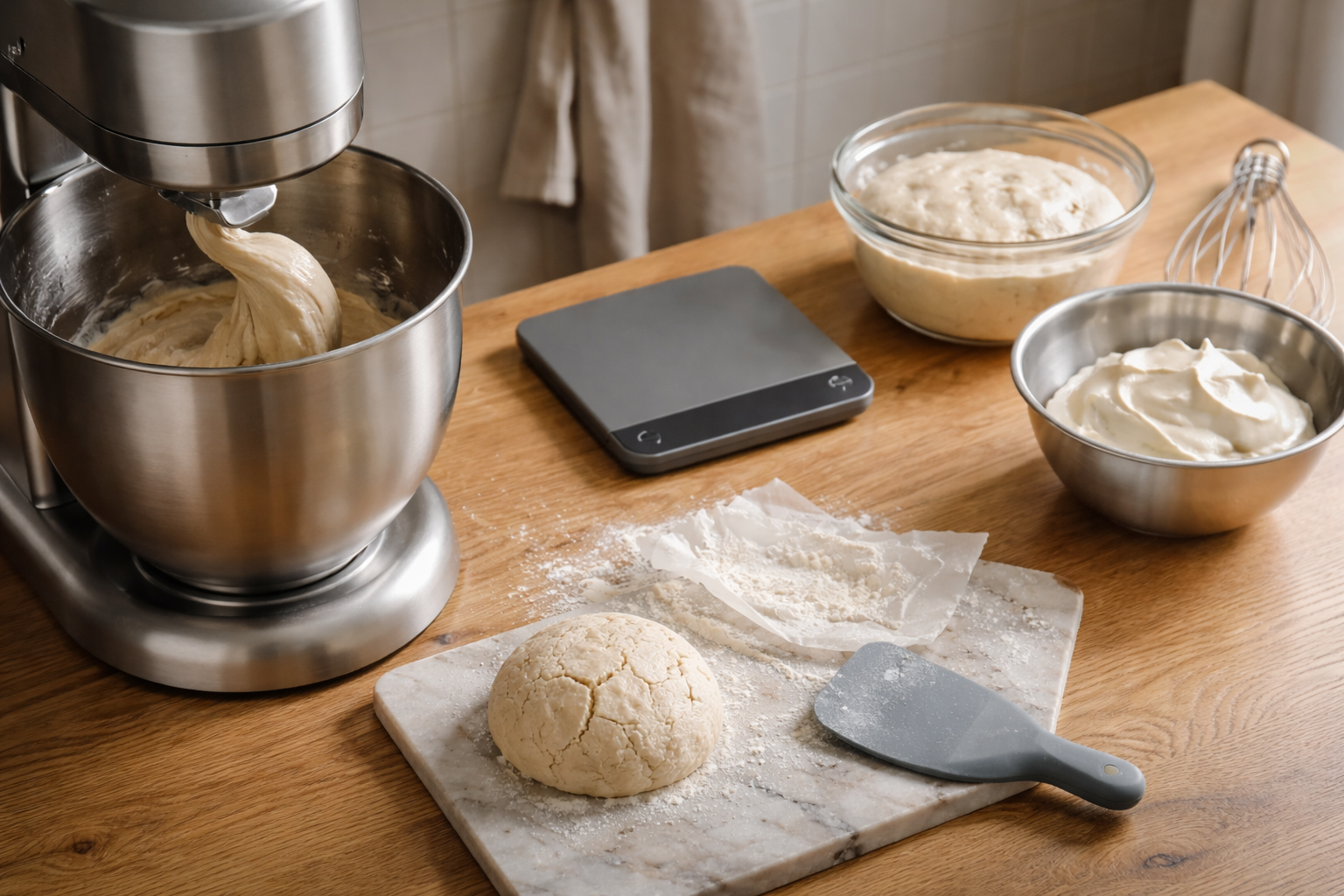 Køb røremaskine uden at fortryde: vælg størrelse og styrke efter dine deje