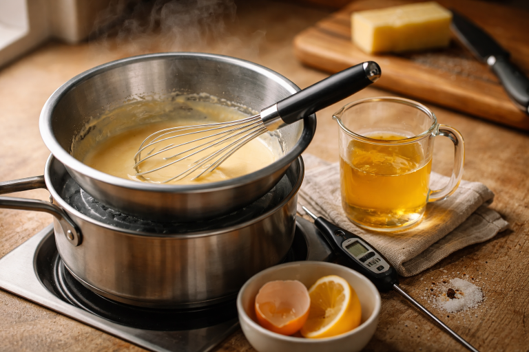 Når hollandaisen skiller: min rolige plan med temperatur, vandbad og redningsgreb