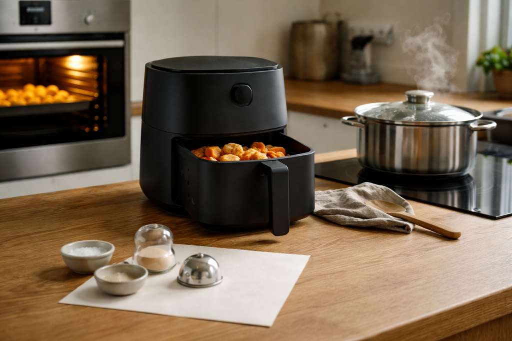 Strøm-smart madlavning: sådan vælger du ovn, airfryer eller kogeplade uden at gå på kompromis