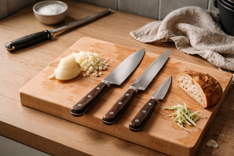 Tre knive, ro i skuffen: sådan bygger du et knivsæt der faktisk passer til din hånd