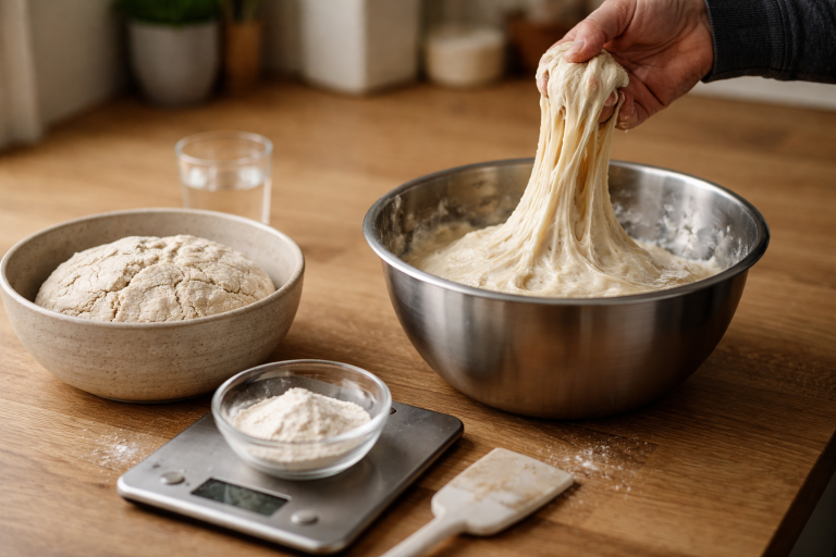 Dejen driller? Min timing-plan til at redde våd og tør dej uden mel-paniksprøjt