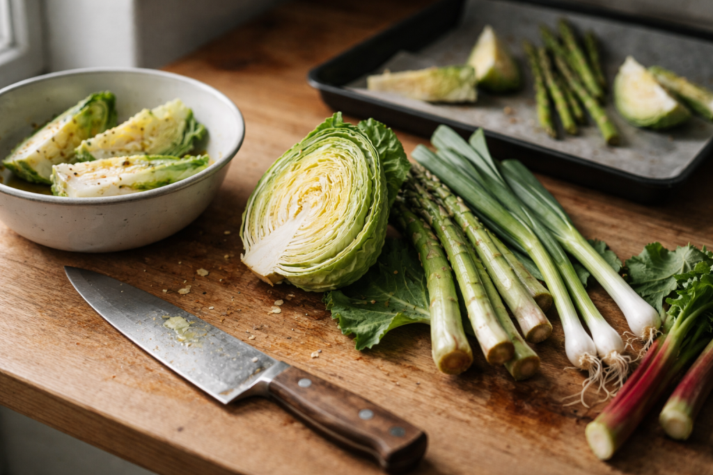 Sæsonkalender der virker i et rigtigt køkken: sådan får du grønt til at smage af noget