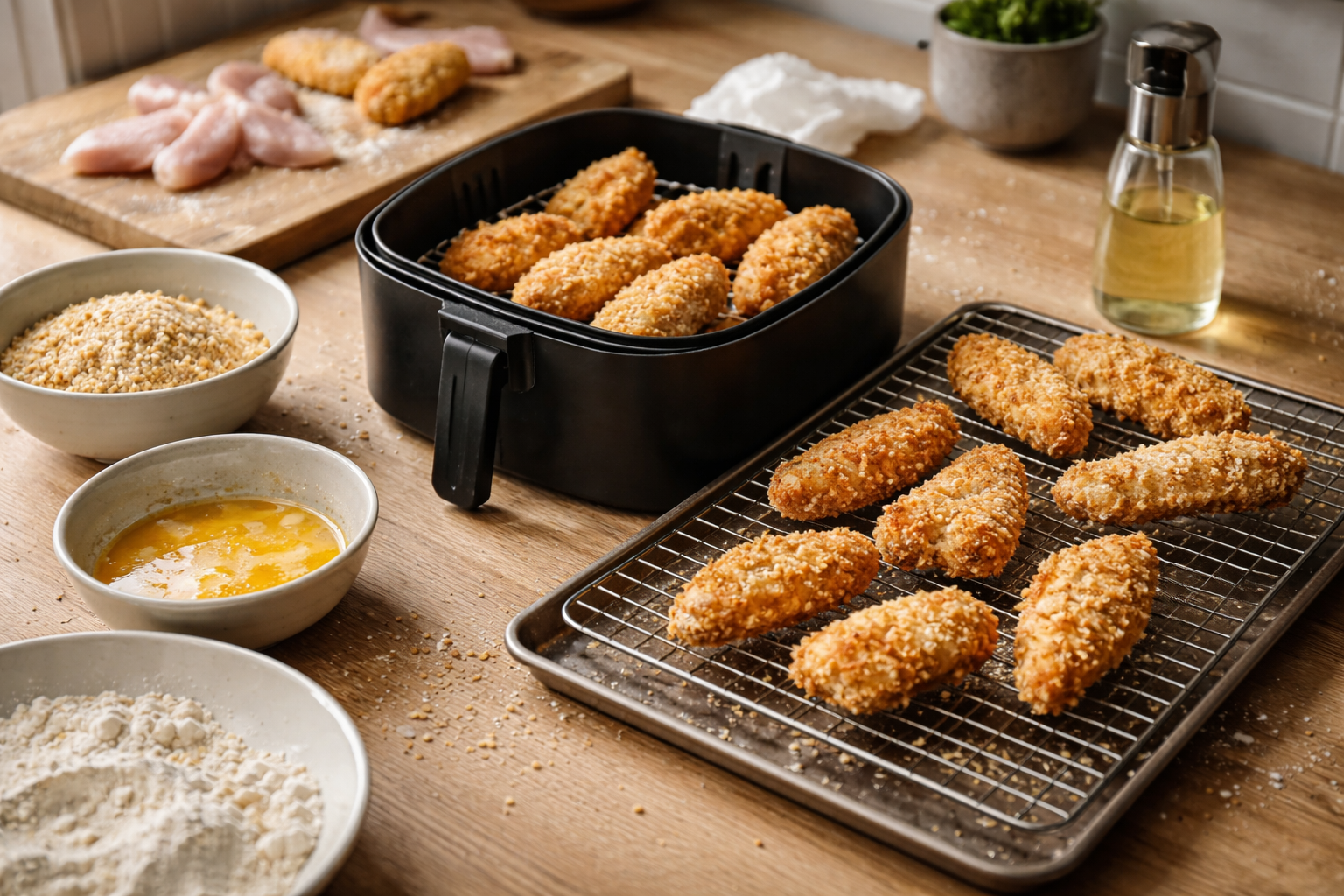 Skru op for sprødheden - panering der knaser i ovn og airfryer