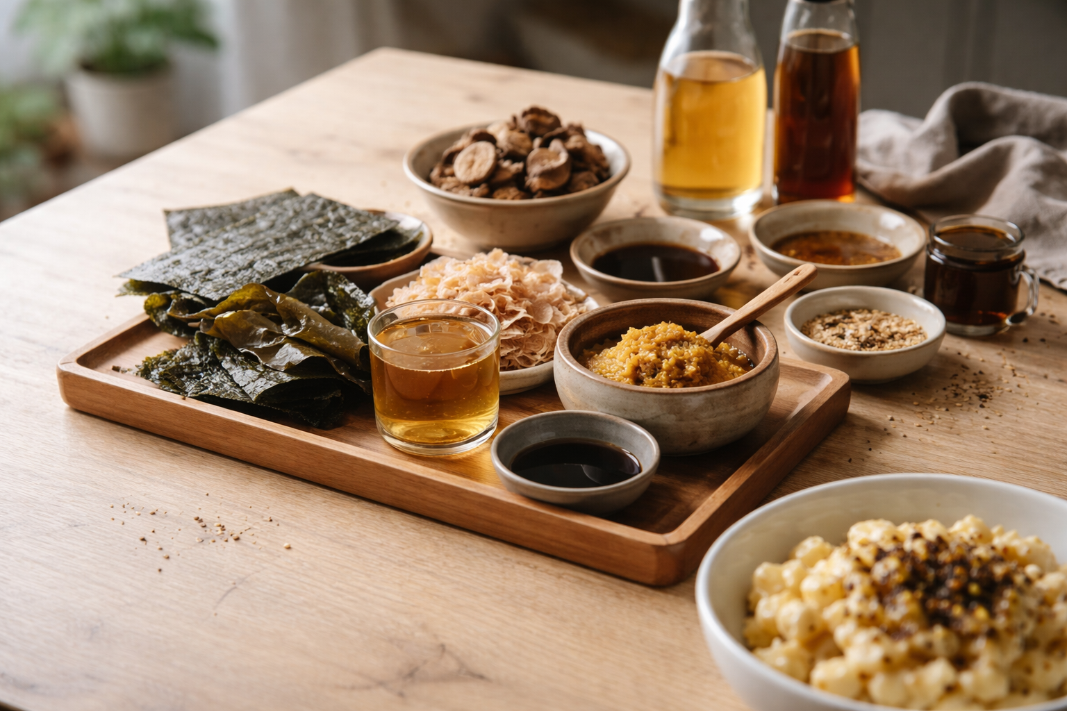 Japanske umami-ingredienser: 12 pantry-varer der løfter din hverdagsmad