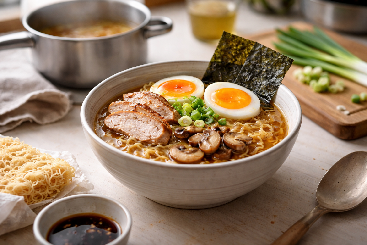 Ramen derhjemme: sådan bygger du bouillon, tare, nudler og toppings uden 2-dages projekt