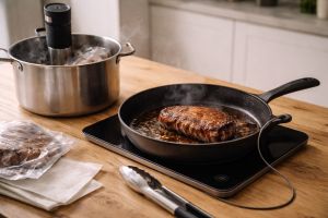 Sous vide vs stegepande - tre sikre succeser til din startpakke