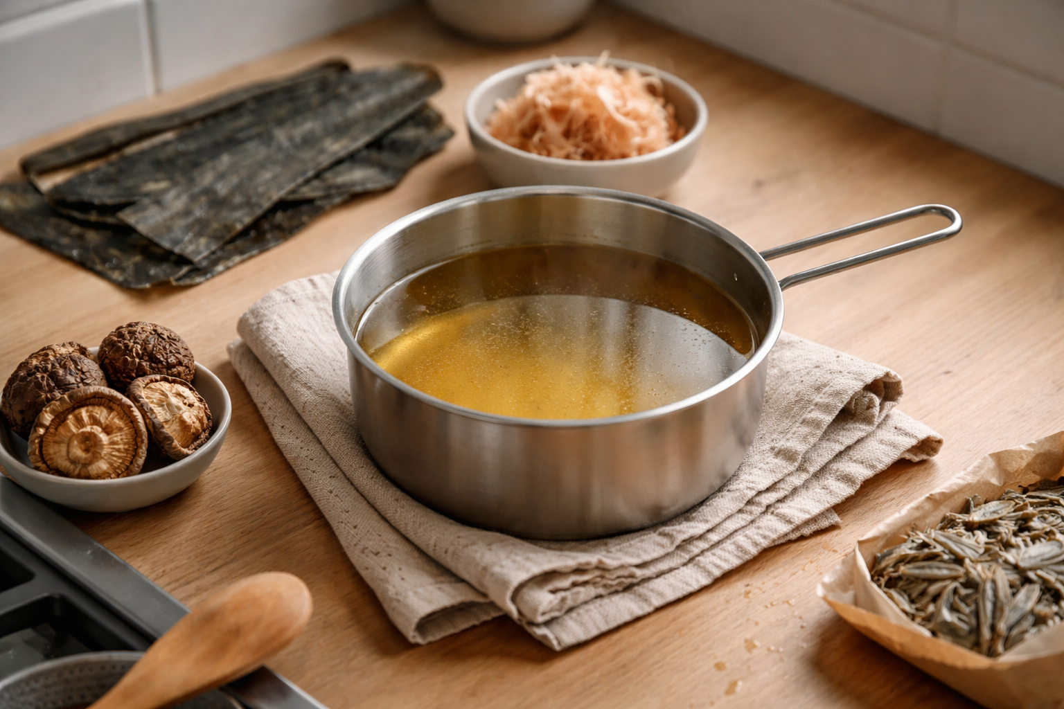 Dashi: grundguide til japansk fond, kombu, katsuobushi og hurtige alternativer