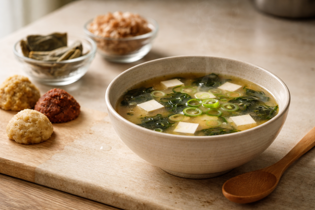 Misosuppe fra bunden: dashi, miso-typer og fejlfinding mod bitter og for salt suppe