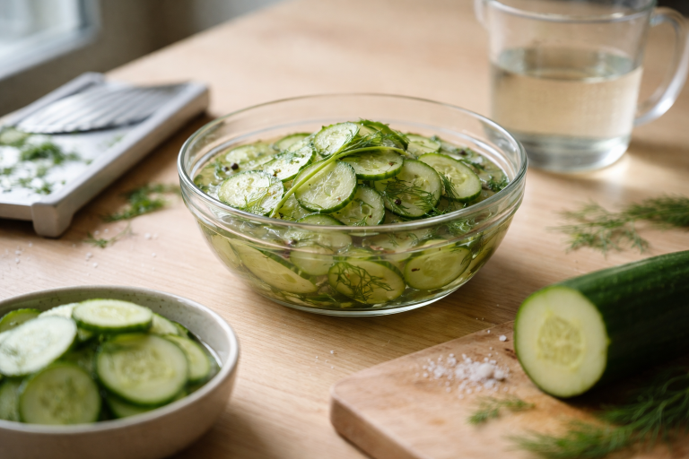 Agurkesalat: lage, sprødhed og sådan undgår du en vandig salat
